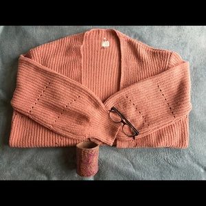 Pink Cozy Oversized Cardigan!